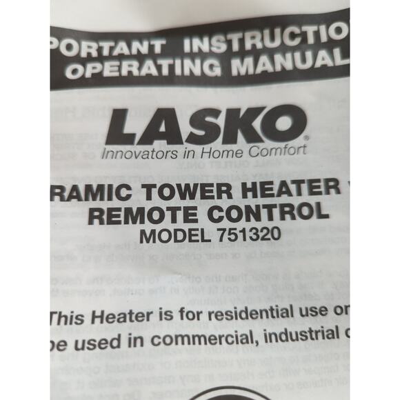 Lasko Oscillating Tower Fan Replacement 5-Button Remote Control Replacement OEM - Picture 2 of 4